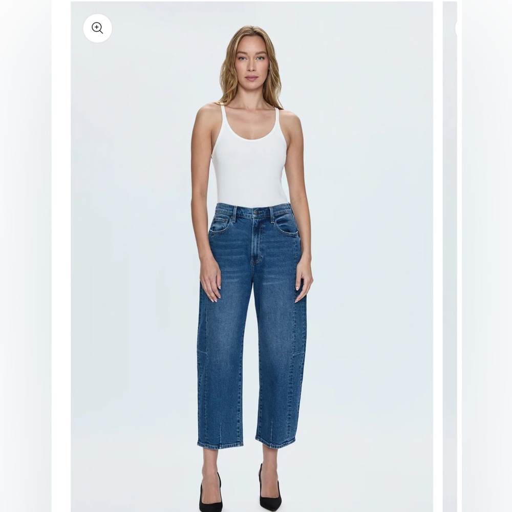 2 pairs Pistola Eli High Rise Barrel Leg jeans